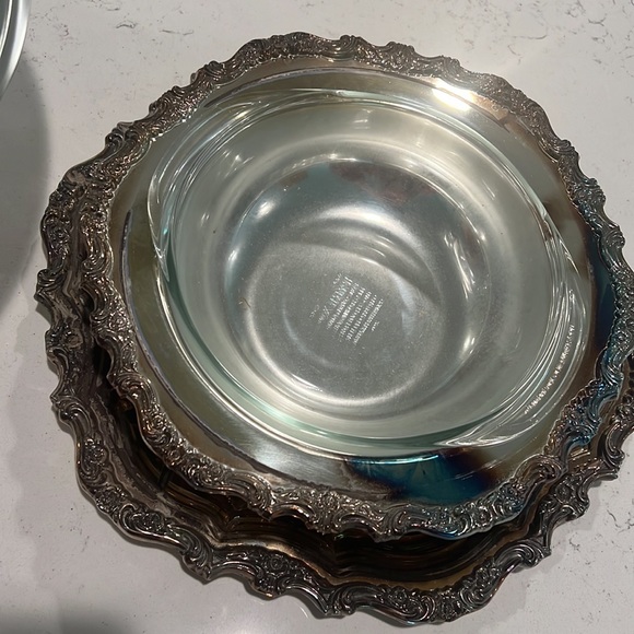 Webster Wilcox silver platter/bowl and tray - Picture 2 of 2
